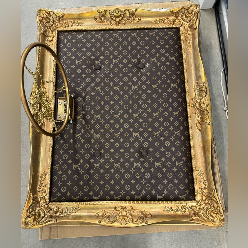 Louis Vuitton Gold and Brown Decorative Frame